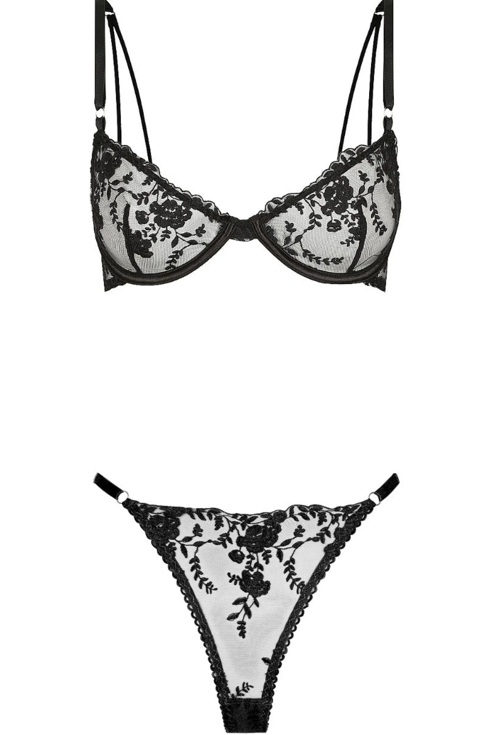 Kat The Label Nicolette Thong Set | Underwire Sets