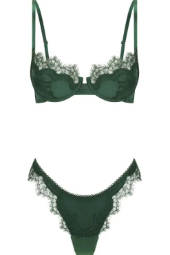 Kat The Label Sorrento Set Forest Green | Underwire Sets